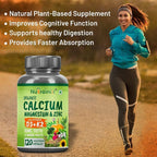 SENTA Plant Based Organic Calcium Magnesium Zinc D3 K2 - 120 Capsules - image 6