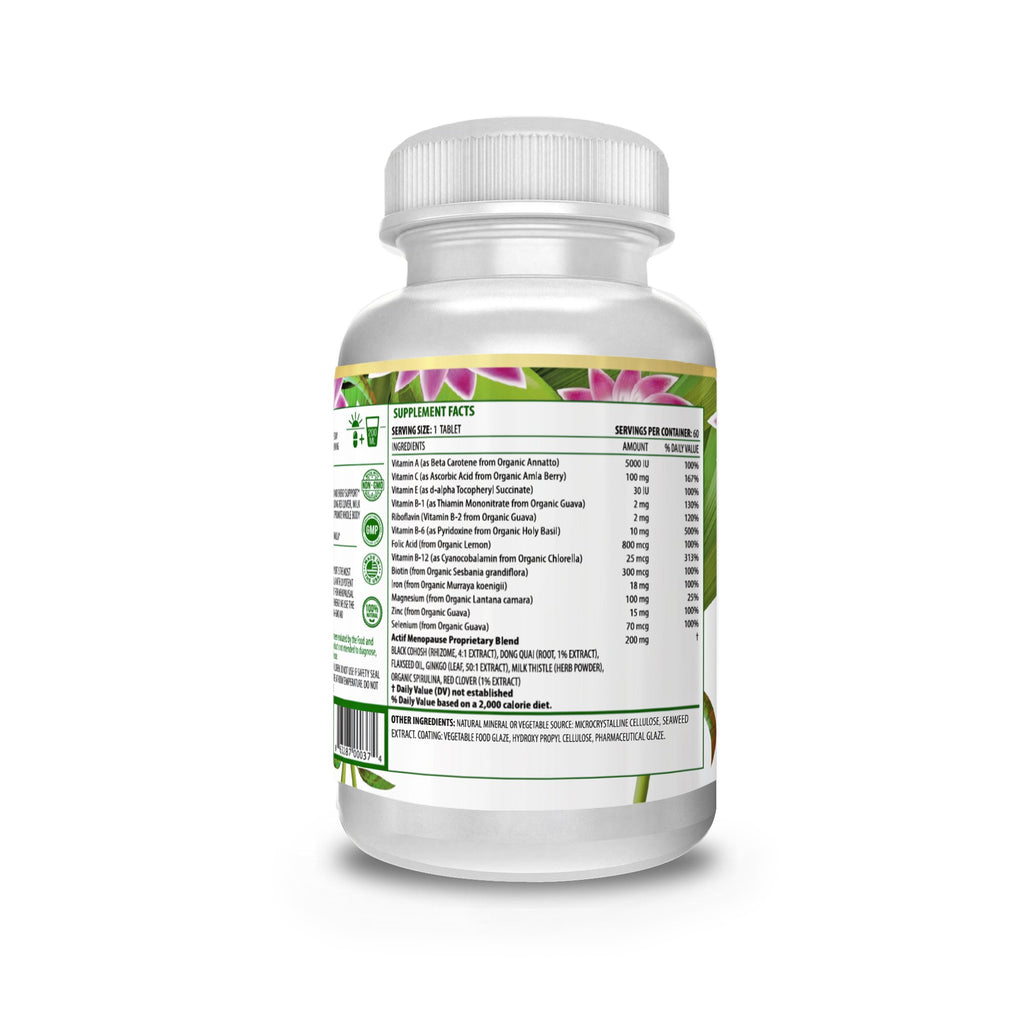 ACTIF Menopause Advanced Support with 20+ Organic Vitamins - 60 Tablets - image 3