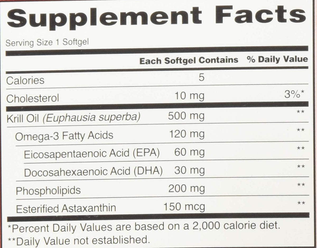 Kirkland Signature Krill Oil 500 mg - 160 Softgels - image 4