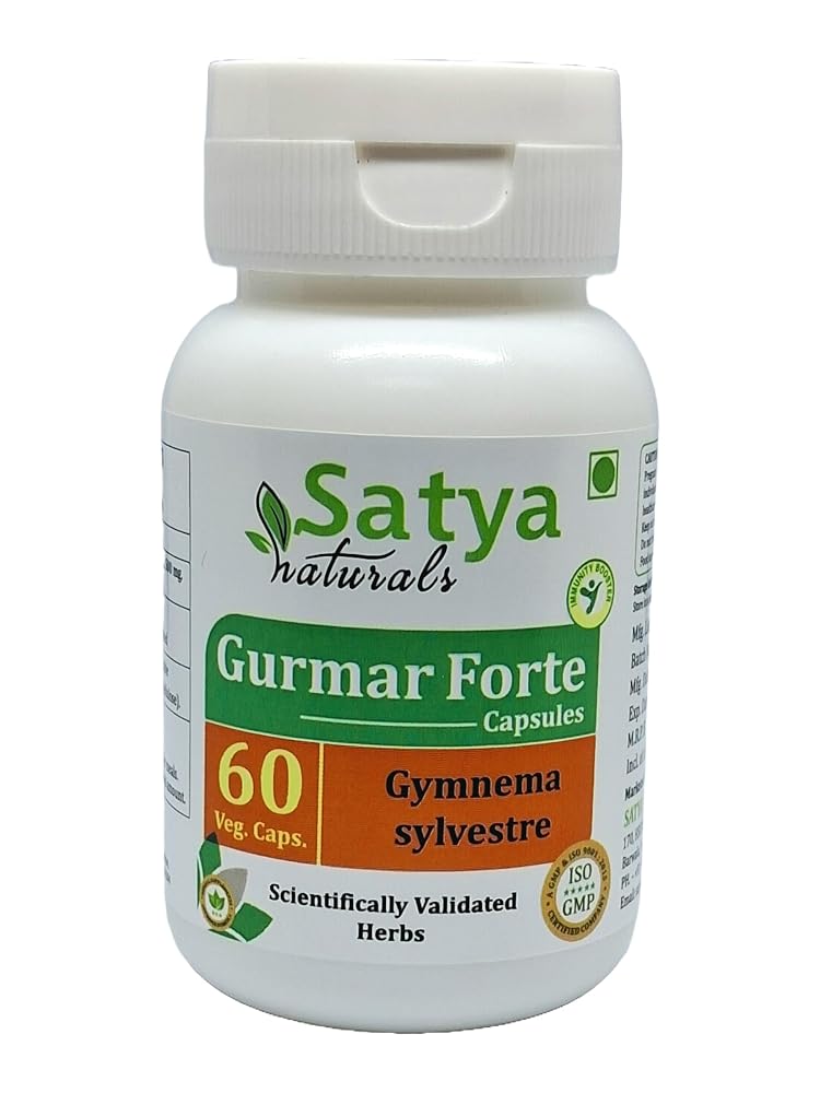 Satya Naturals Gurmar Forte Capsules 500 mg. 60 Veg. Capsule