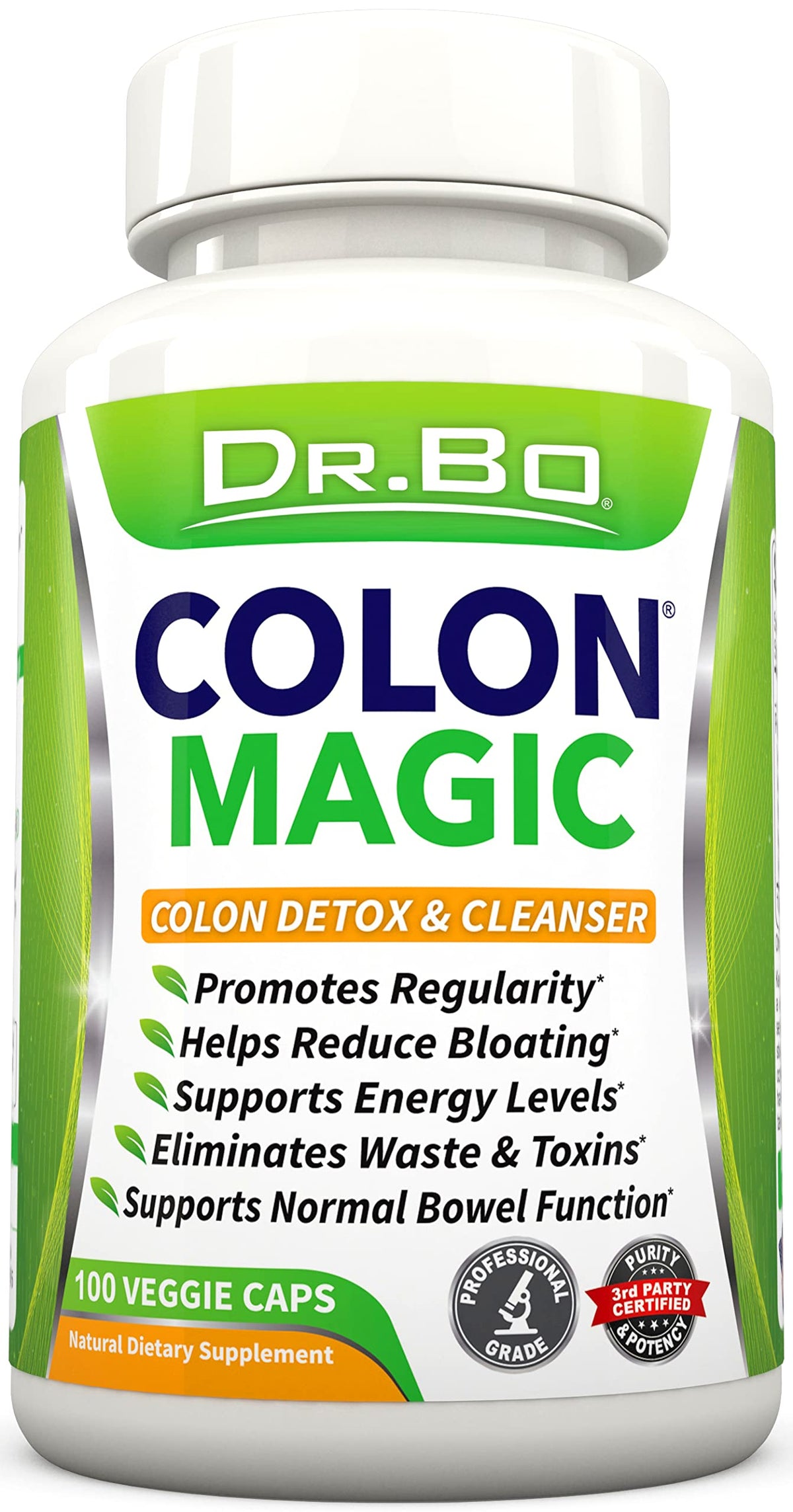 DR. BO Colon Cleanse Detox Formula - Natural Bowel Cleanser Pills
