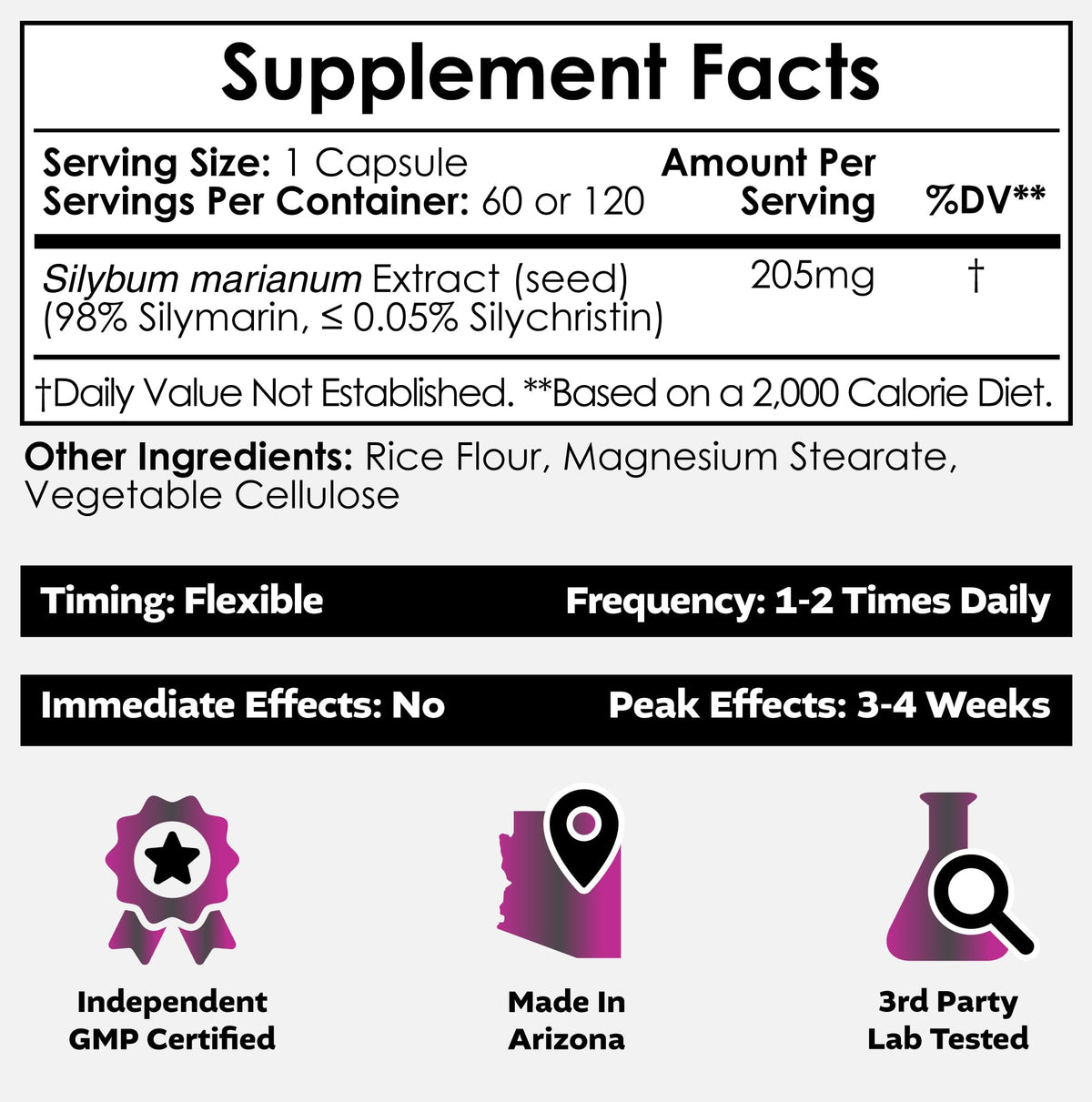 Nootropics Depot Milk Thistle Extract 200mg - 60 Capsules - image 2