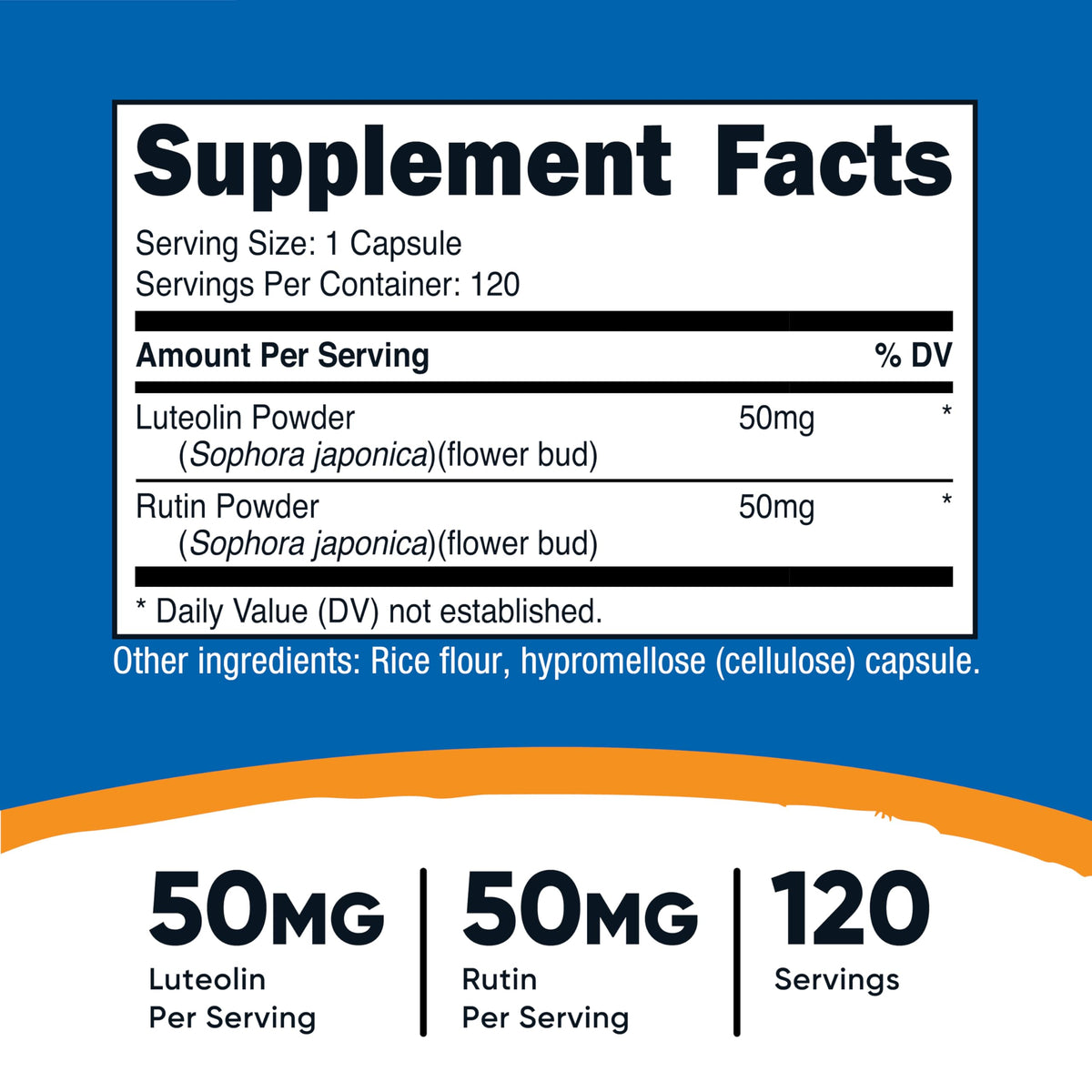 Nutricost Luteolin with Rutin Complex 100mg - 120 Capsules - image 2