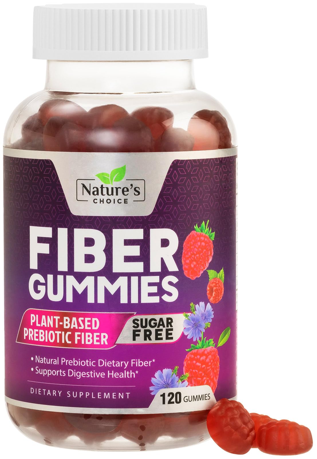 Nature's Choice Fiber Gummies For Adults 4g - Sugar Free Prebiotic
