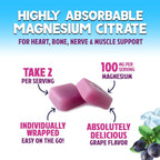 Nature's Nutrition Magnesium Citrate Chews 100mg - 60 Gummies - image 3