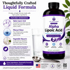 Life Solutions Liquid Alpha Lipoic Acid 50 mg Antioxidant Support - 16 fl oz - image 5