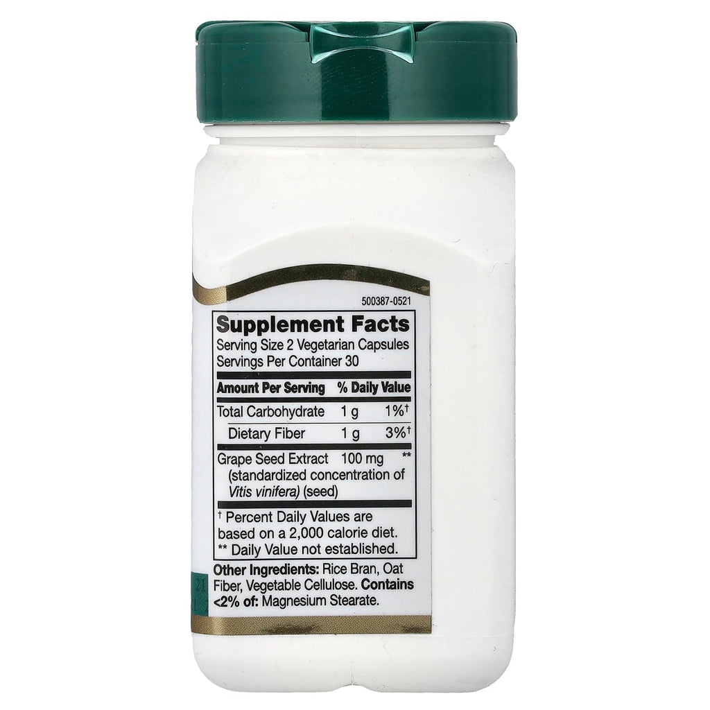 21st Century Grape Seed Extract Antioxidant Support - 60 Capsules - image 2