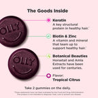 OLLY Heavenly Hair Gummies with Keratin & Biotin - 60 Count - image 2