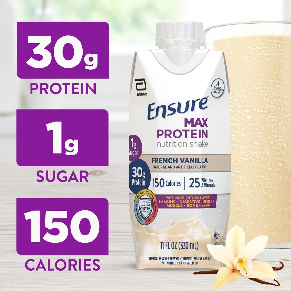 Ensure Max Protein Nutrition Shakes Variety Pack - 8 x 11 fl oz - image 4