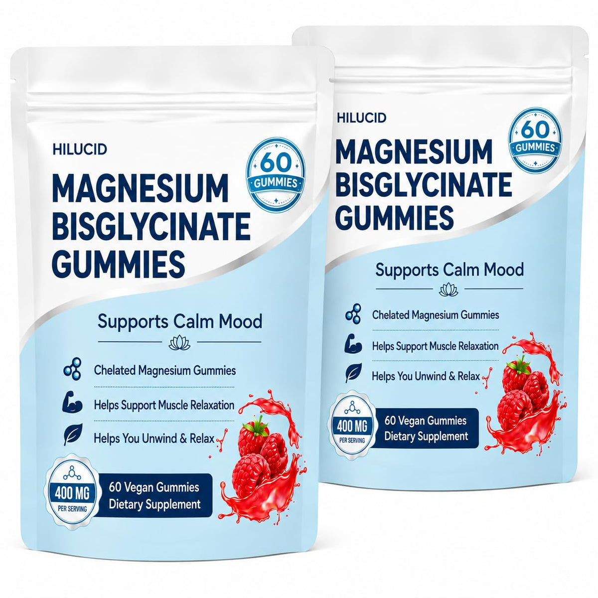HILUCID Magnesium Bisglycinate Gummies - 120 Gummies