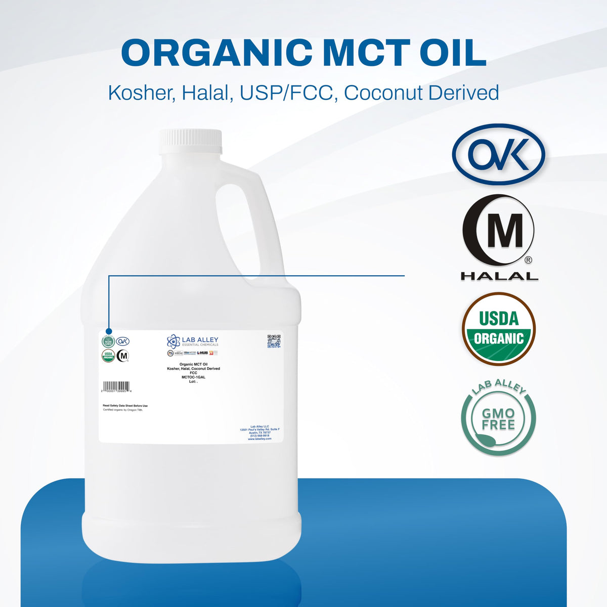 Lab Alley MCT Oil from Organic Coconut - 1 Gallon - image 2