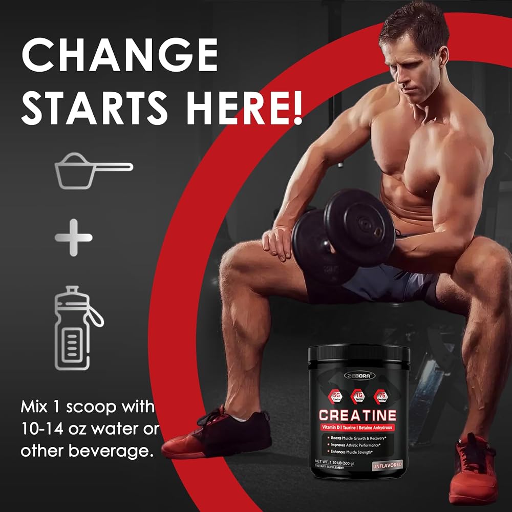 ZEBORA Micronized Creatine Monohydrate Powder - 75 Servings - image 8