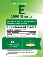 Nature's Truth Vitamin E 1000 IU Softgels - 60 Count - image 2