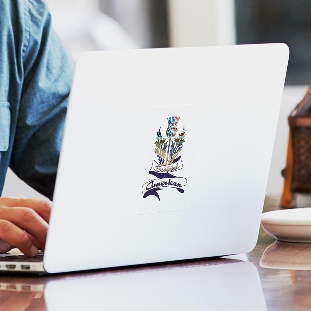 CafePress Scottish American Thistle Rectangle Bumper Sticker - Small - image 3