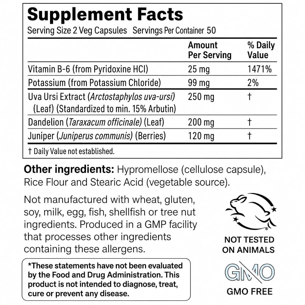 NeuEve Natural Drain Botanical Supplement - 100 Capsules - image 2