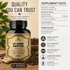 HERBALICIOUS Cloves Capsules Natural Supplement - 100 Capsules - image 6