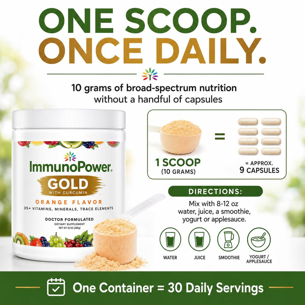 ImmunoPower Gold Turmeric Immune Support Powder - image 5