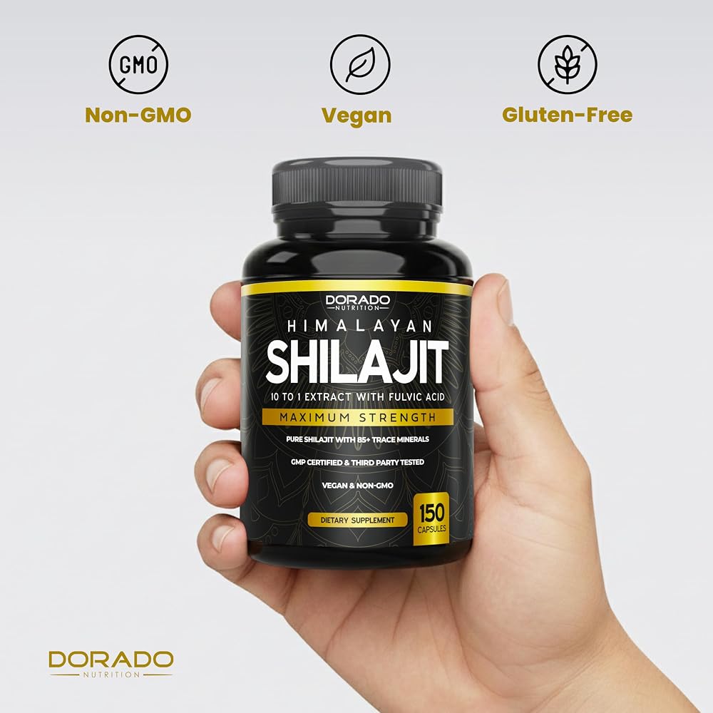 Dorado Nutrition Shilajit Capsules 1000mg - 150 Capsules - image 7