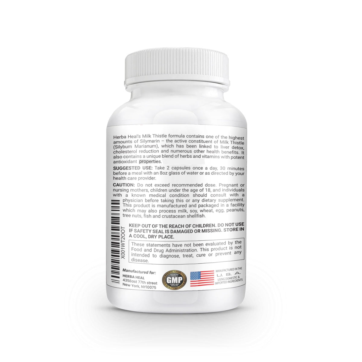 Herba Heal Liver Cleanse Detox Milk Thistle Supplement - 60 Capsules - image 3