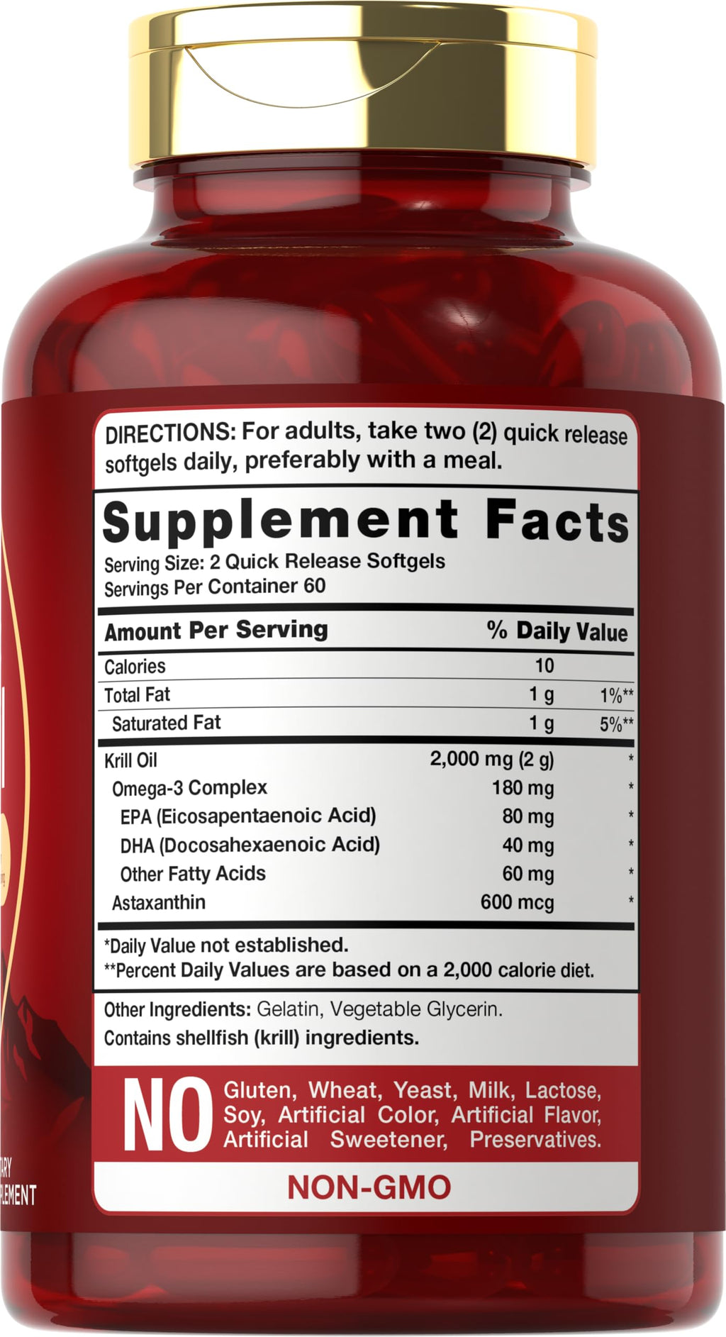 Carlyle Antarctic Krill Oil 2000mg - 120 Softgels - image 2