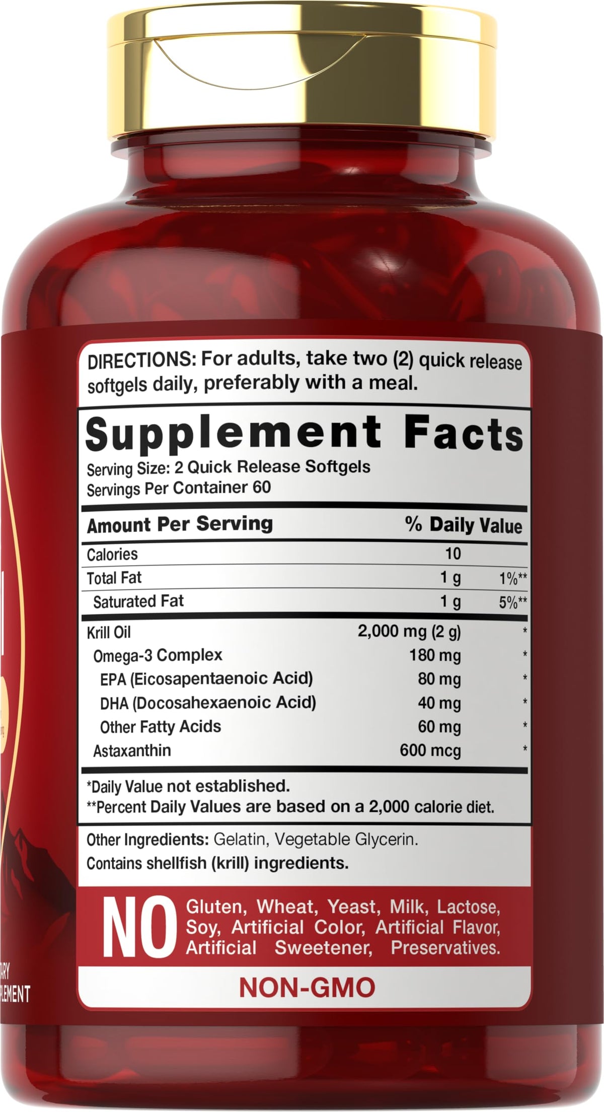 Carlyle Antarctic Krill Oil 2000mg - 120 Softgels - image 2