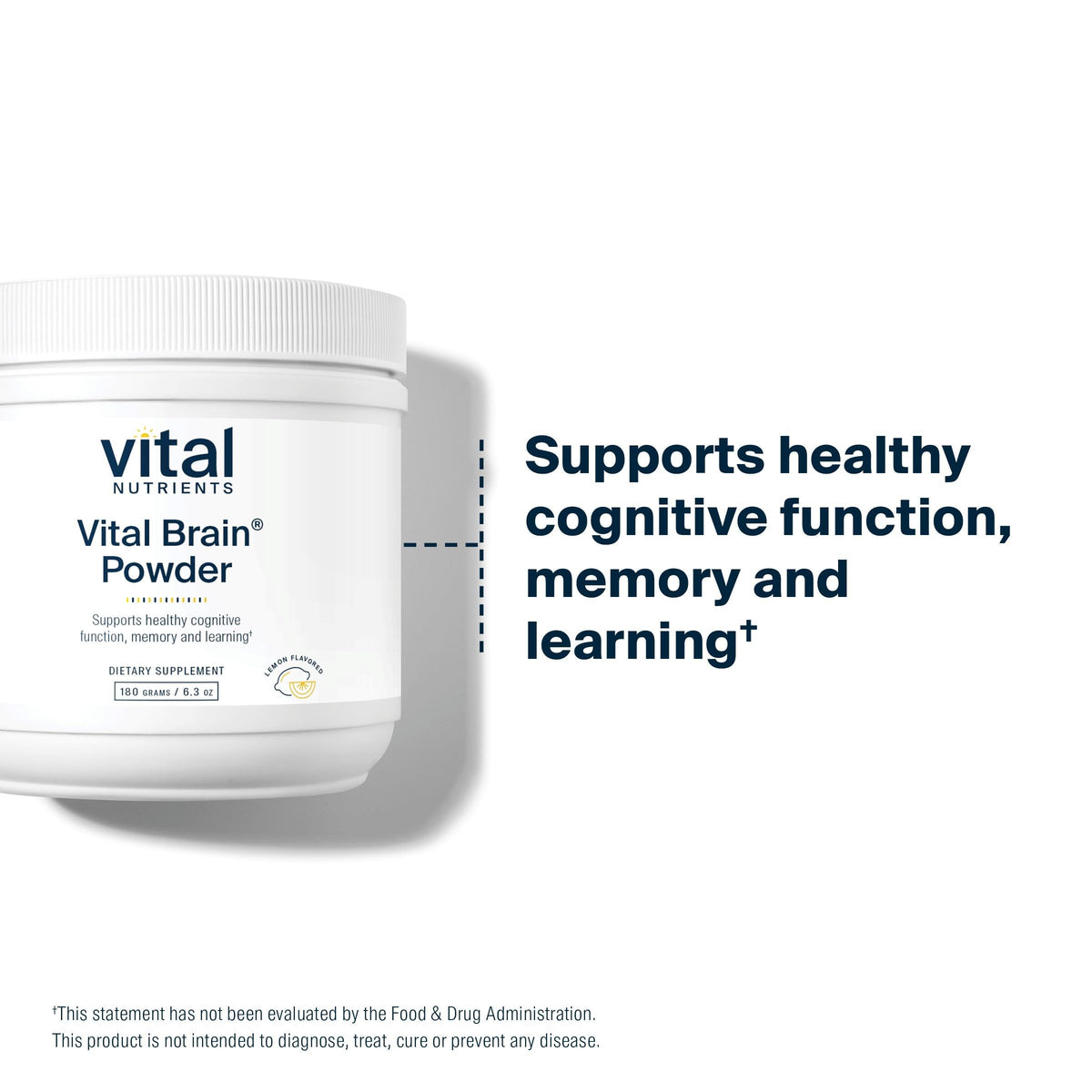 Vital Nutrients Vital Brain Powder Lemon - 150g - image 5