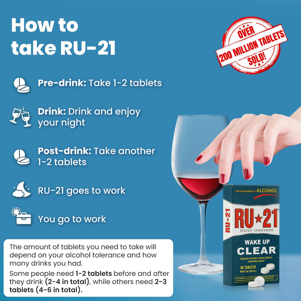 RU-21 Wake UP Clear, 4 Tablets