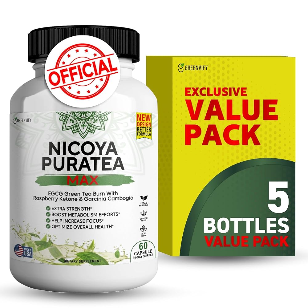 GREENVIFY Nicoya PuraTea Max Green Tea Extract & Green Coffee Bean