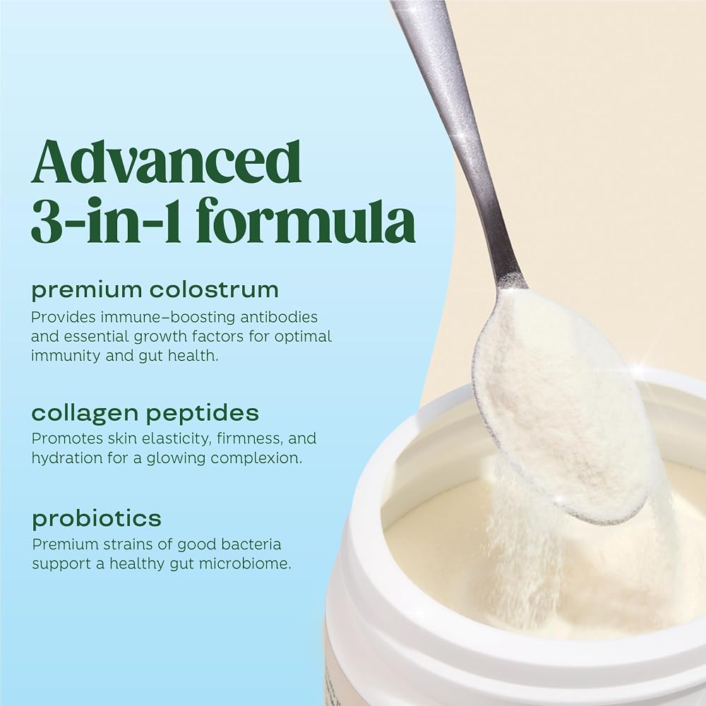 Bloom Nutrition Bovine Colostrum Powder for Gut Health