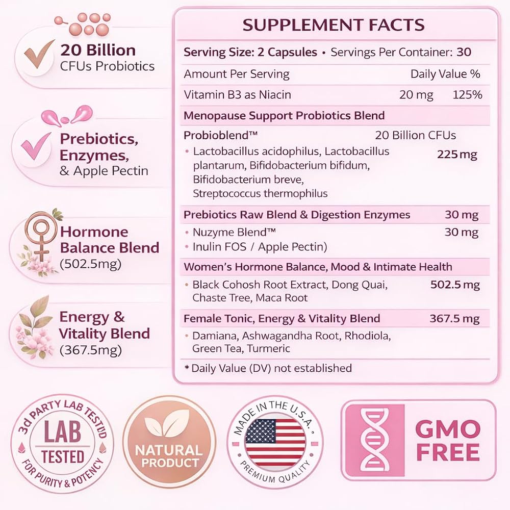 SCIENCE FORCE Lovely Queen Menopause Supplement - 60 Capsules - image 6