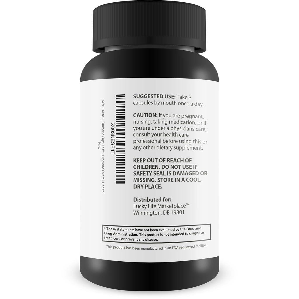 Generic ACV + Keto + Turmeric Supplement with Vitamin C, D & Zinc - image 3