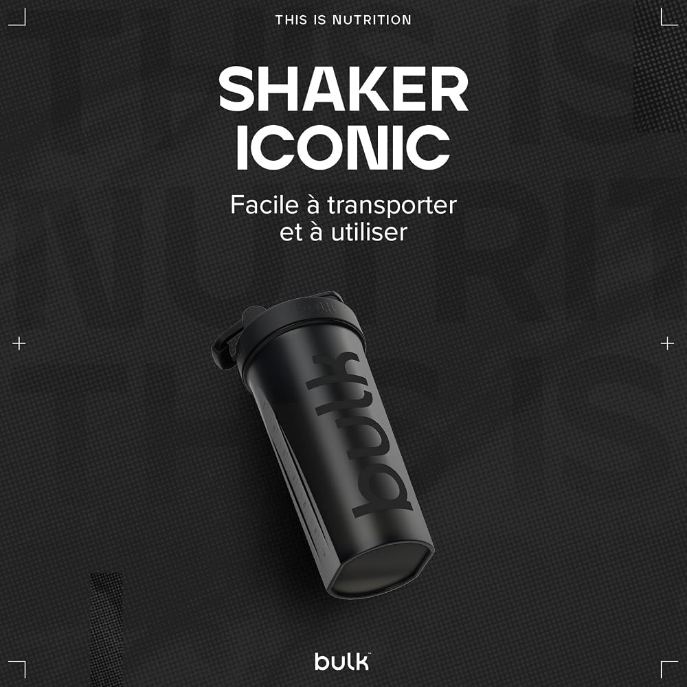 Bulk Iconic Shaker Bottle 750ml Gunmetal Black - 1 Count - image 2