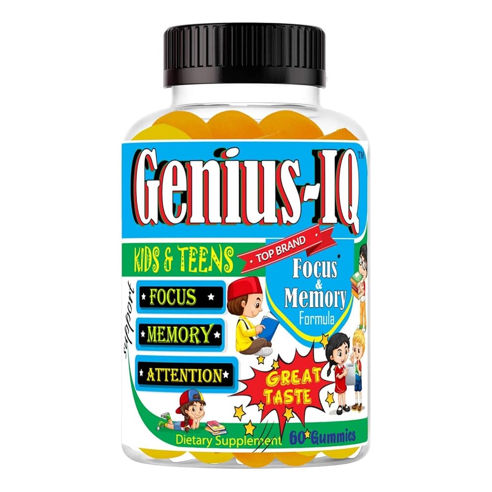 Celebrity LifeStyle Genius IQ Kids Brain Omega 3-6-9 Gummies - 60 Gummies