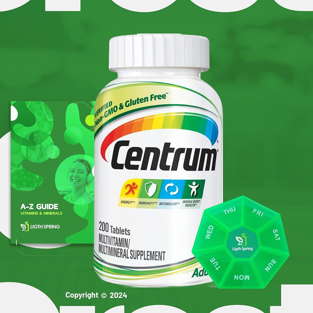 LightSpring Centrum Adult Multivitamin with Vitamin D3 - 200 Tablets - image 4