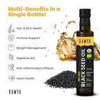 RAWYA Black Seed Oil - Organic Cold Pressed Nigella Sativa - Turkish - image 2
