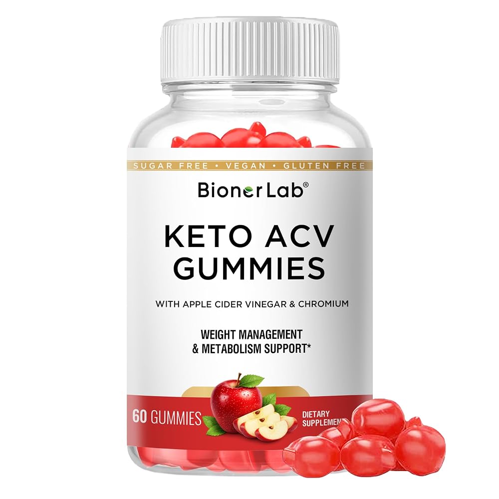 BionerLab Keto ACV Gummies for Weight Loss - 60 Count