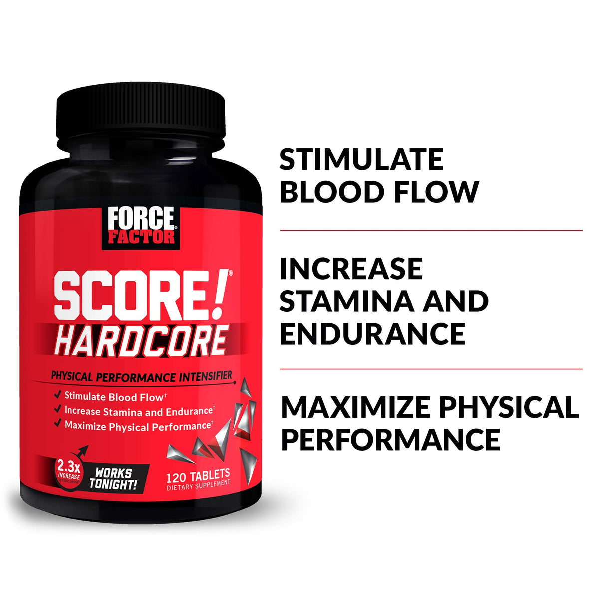 Force Factor Score! Hardcore 120ct 2-Pack