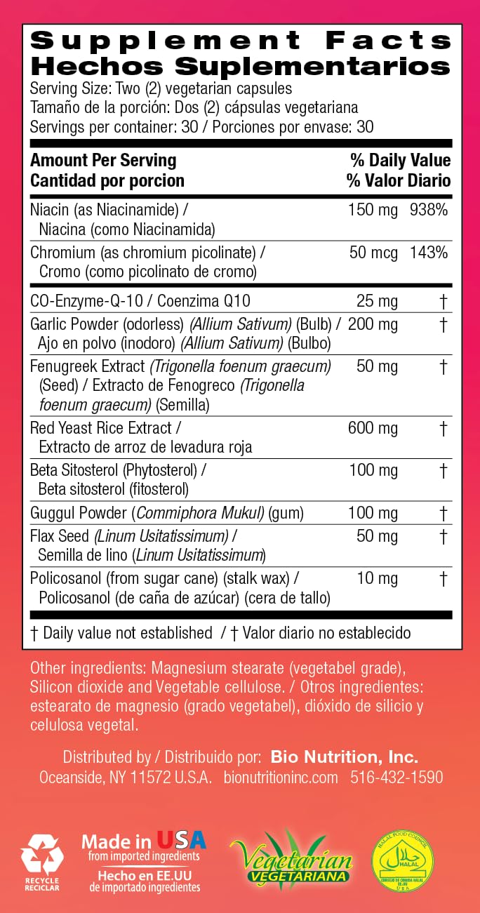 Bio Nutrition Cholesterol Wellness - 60 Capsules - image 7