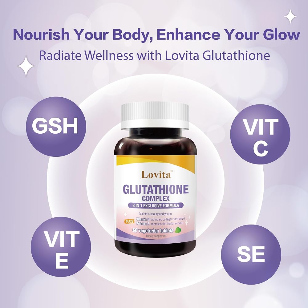 LOVITA Glutathione Complex 500mg for Radiant Skin & Immunity Support