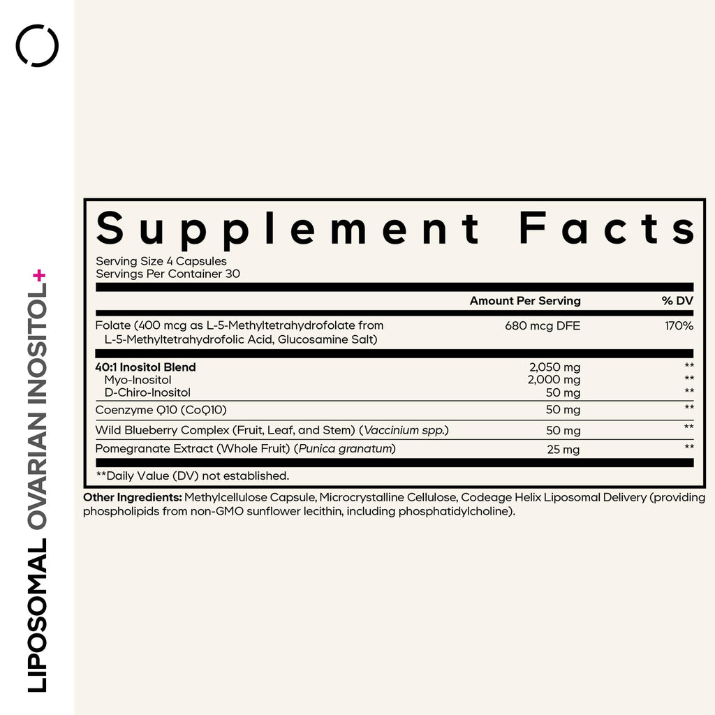 Codeage Liposomal Inositol+ Myo & D-Chiro 40:1 - 120 Capsules - image 2