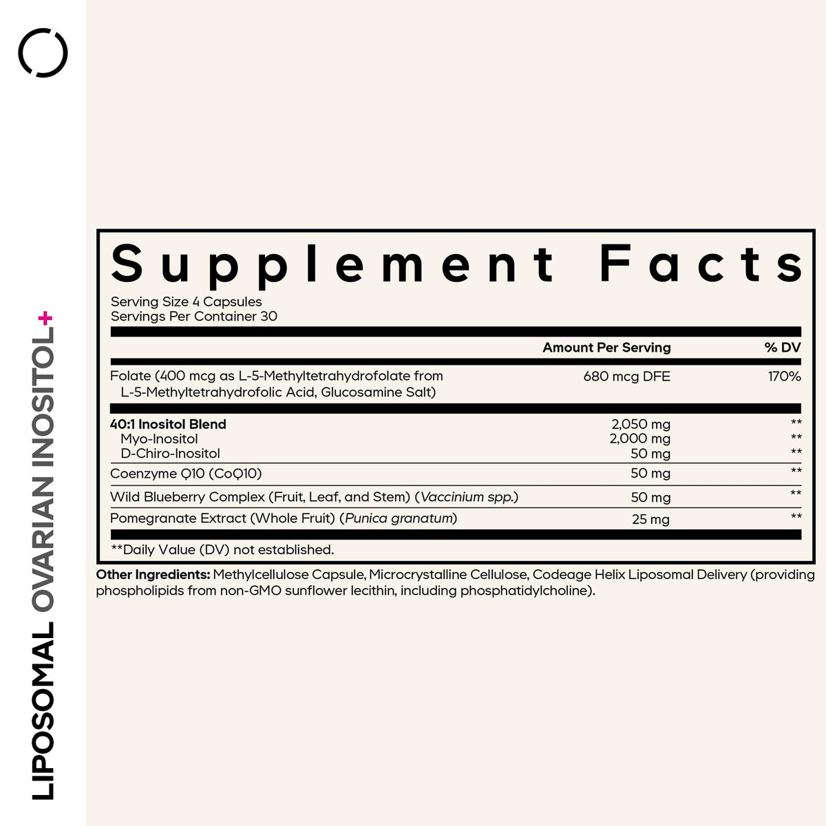 Codeage Liposomal Inositol+ Myo & D-Chiro 40:1 - 120 Capsules - image 2