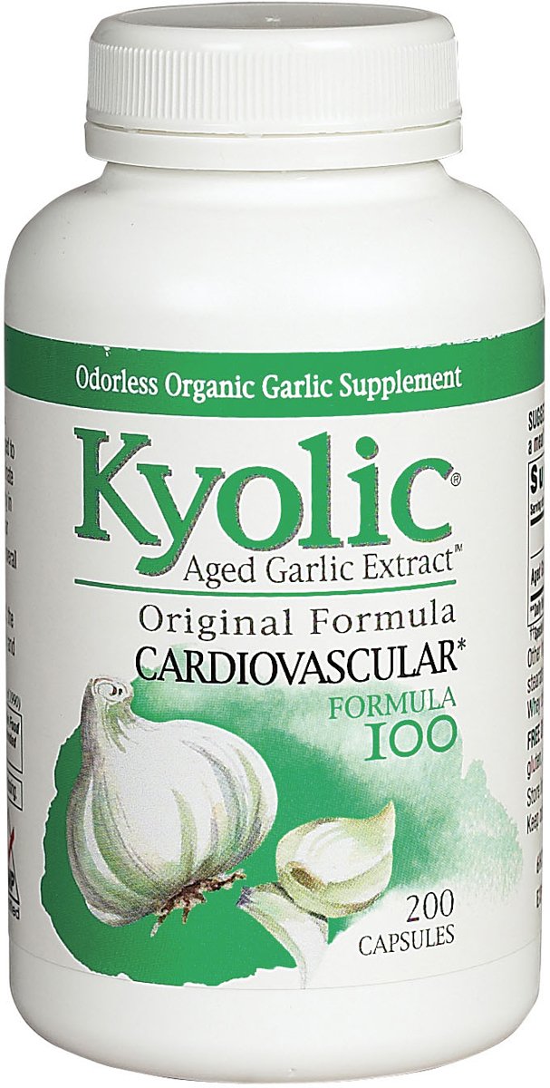 Kyolic Aged Garlic Extract Cardiovascular Health Formula 100 - 200 Capsules