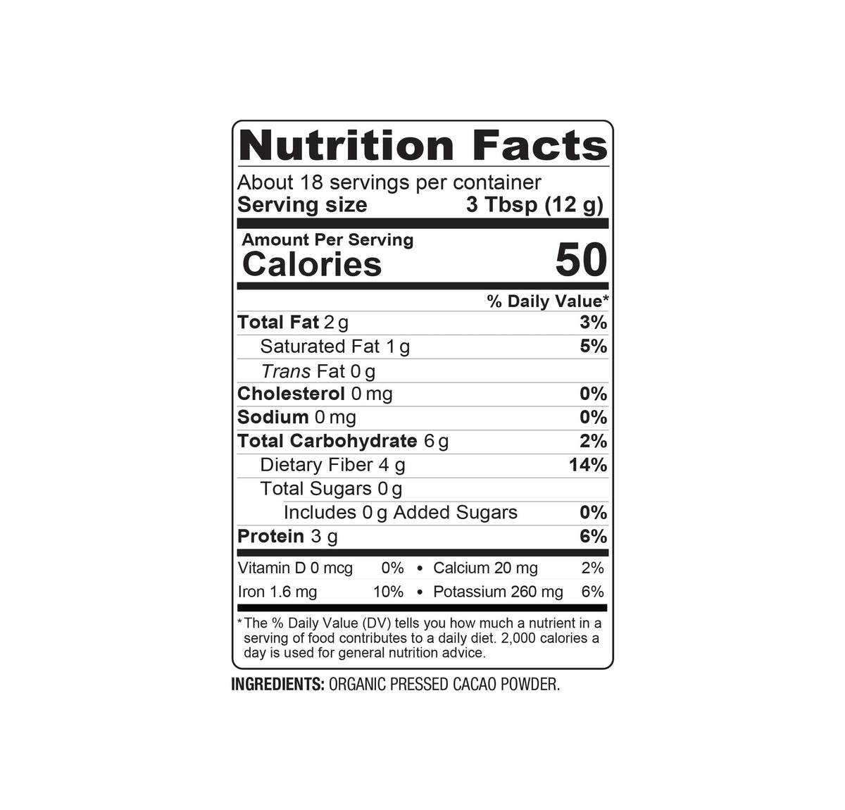 BareOrganics Cacao Powder Organic Raw Chocolate - 8 oz - image 3