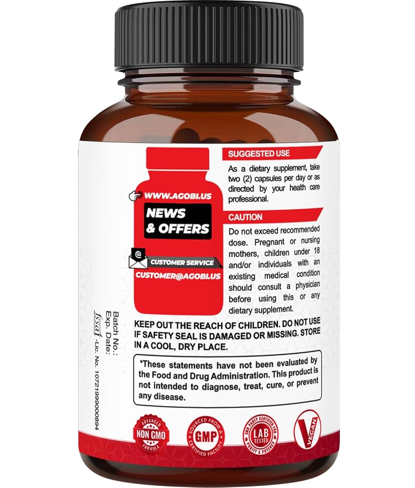 agobi Beet Root Capsules with Red Spinach & Garlic - 90 Vegan Capsules - image 7