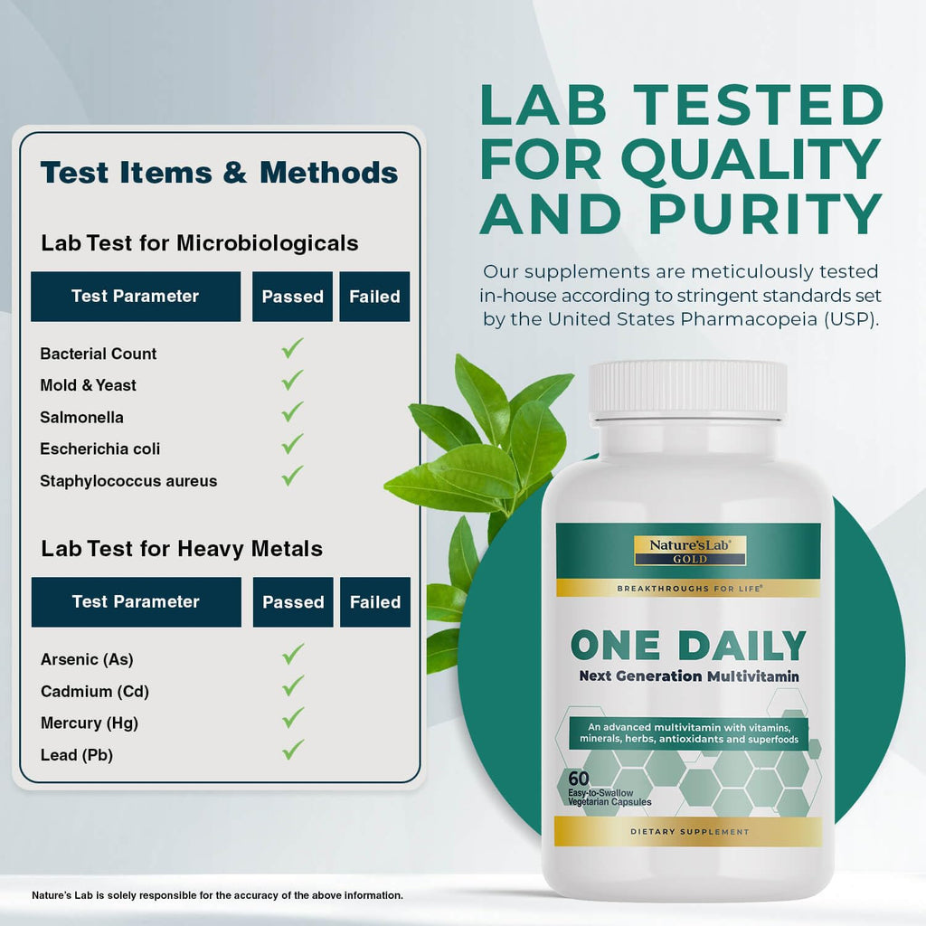 Nature's Lab Gold One Daily Multivitamin - Contains 19 Essential