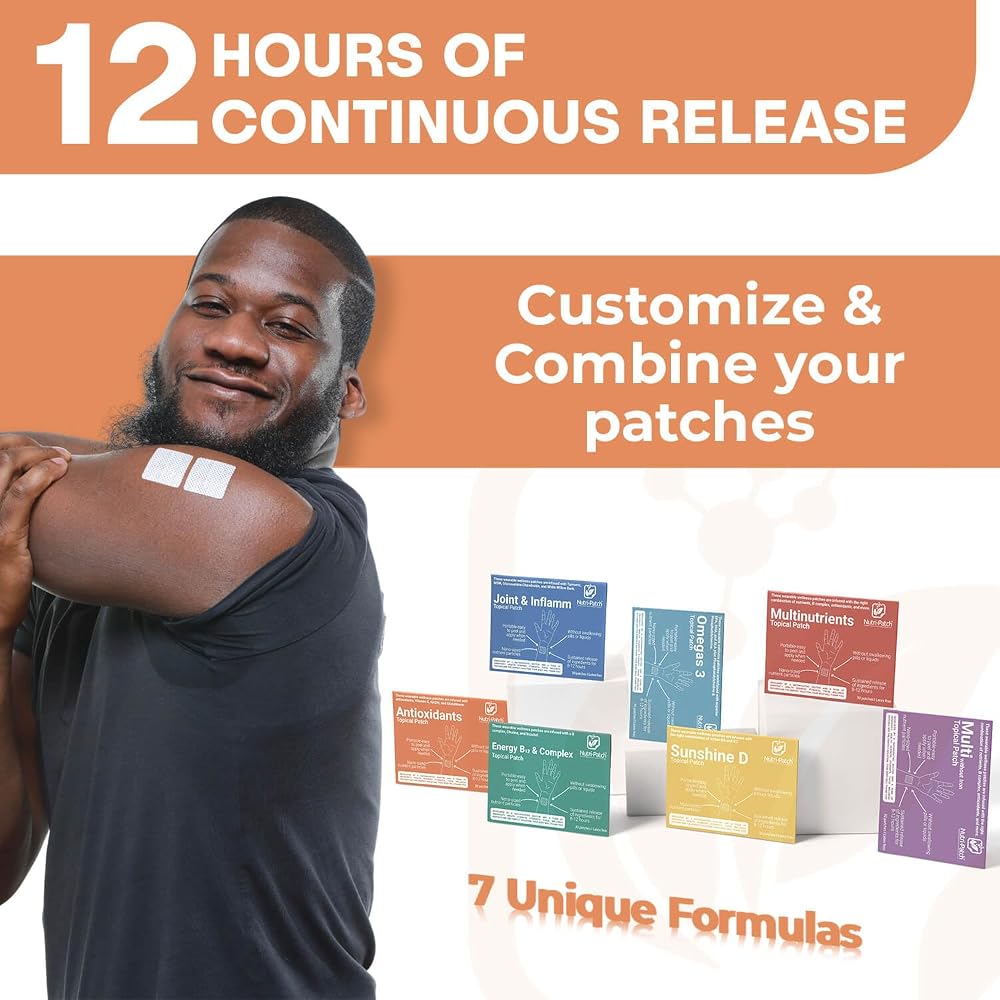 NUTRI-PATCH Glutathione Body Patches with CoQ10, NAC & Vitamin C - 30 Count - image 3