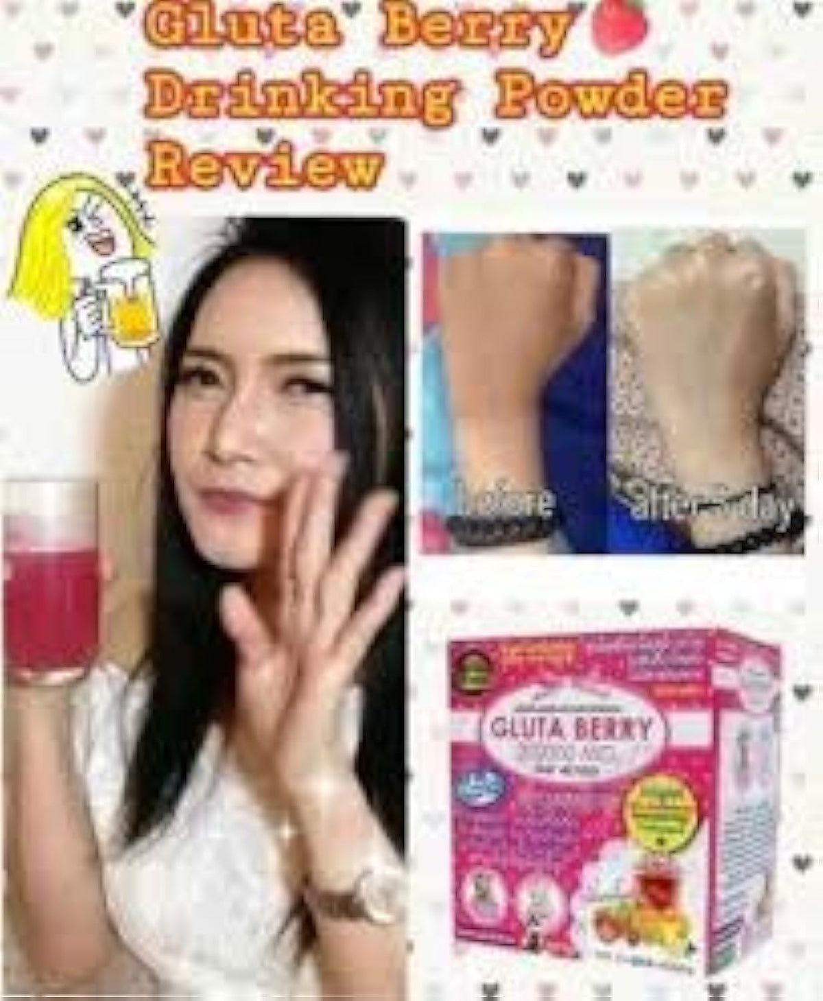 Gluta Berry 200000 mg Glutathione Drink - 10 Sachets - image 3