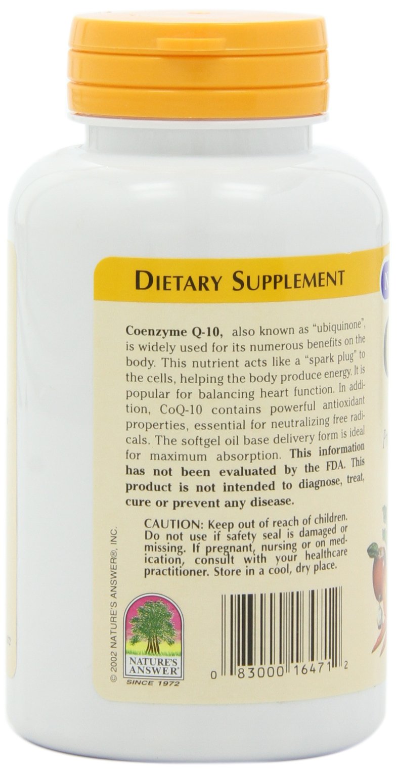 Nature's Answer CoQ-10 50 mg Cardiac Health - 60 Softgels - image 5