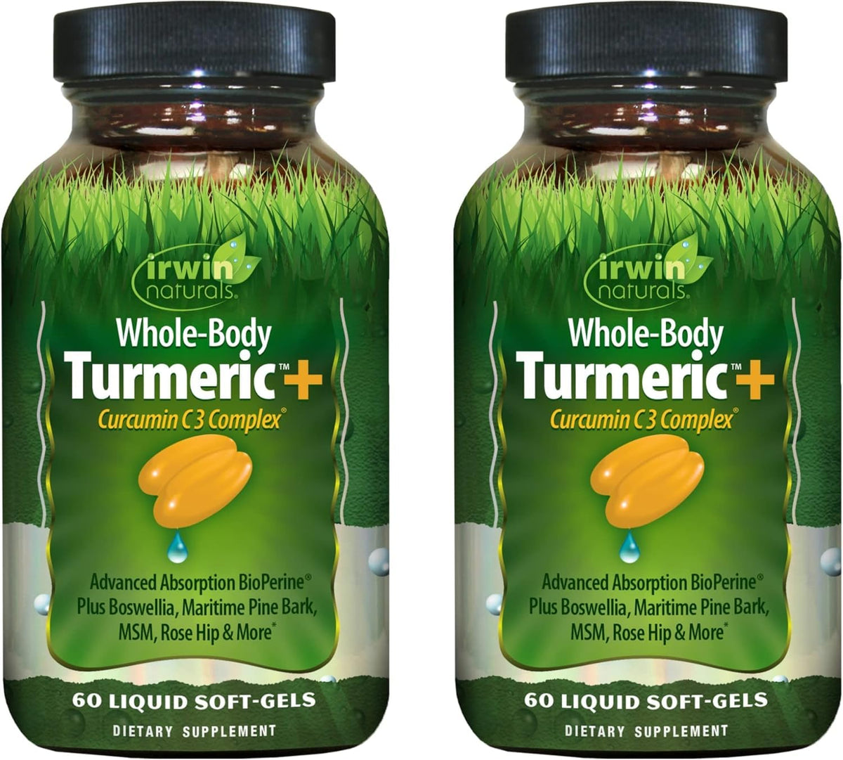 Irwin Naturals Whole-Body Turmeric Curcumin Wellness Formula - 120 Softgels