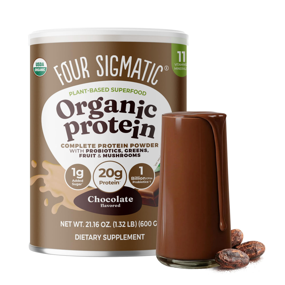 Four Sigmatic Plant Based Vanilla and Superfood Organic Plant-Base